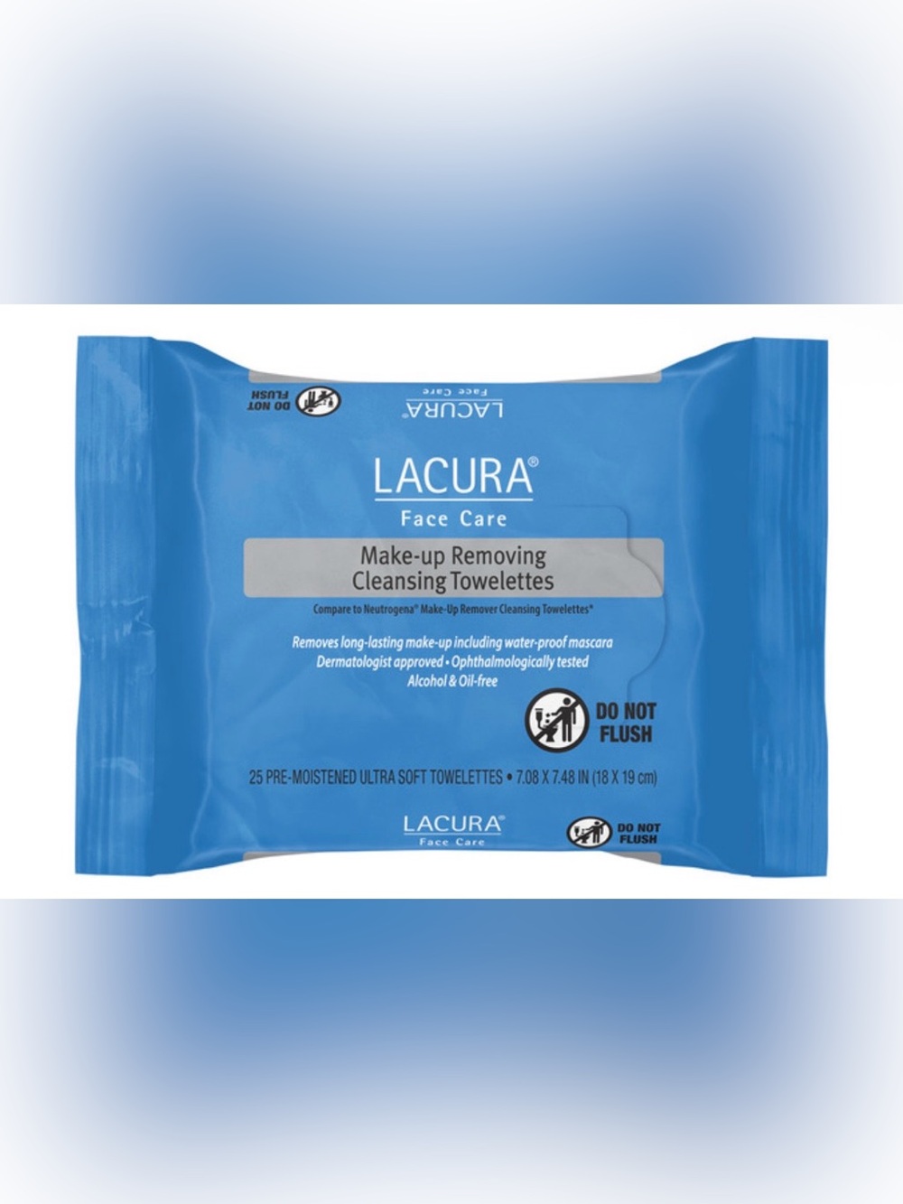 Blue Make-Up Removing Cleansing Towelettes - Gentle Face Care